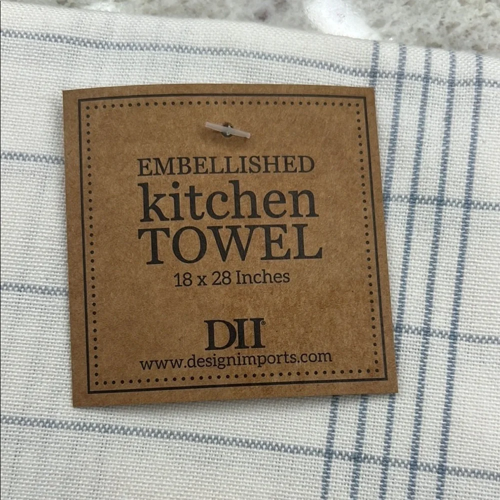 White and Blue Decorative Kitchen Linens Set
